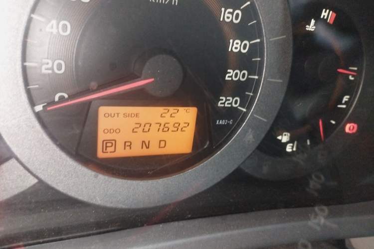 Used Toyota RAV4 2009 2.4L Automatic Luxury Edition Odometer Close Up