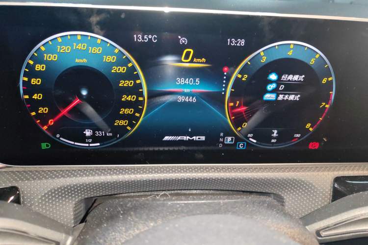 Used Mercedes-Benz A AMG 2019 AMG A 35 L 4MATIC Odometer Close Up