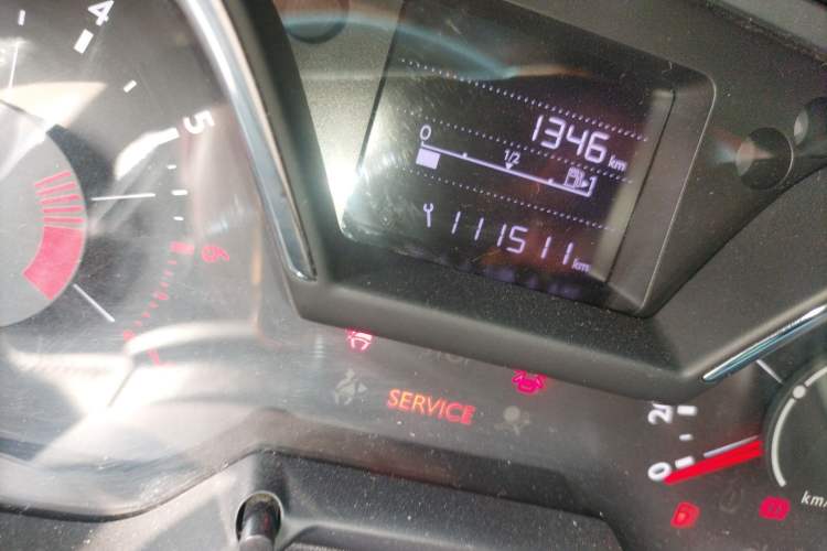 Used Citroen C4 Sega 2016 1.6L Manual Luxury Model Odometer Close Up