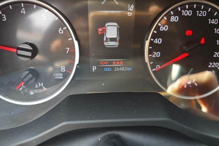 Used Toyota RAV4 2022 2.0L CVT Two-Wheel Drive Urban Edition Odometer Close Up