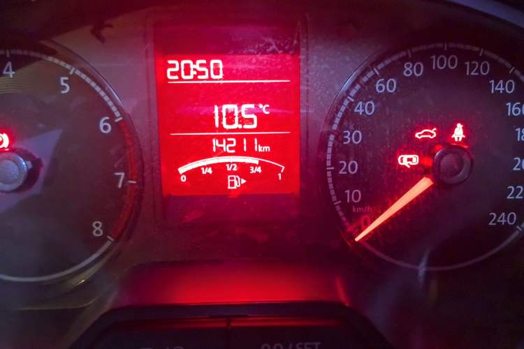 Used Jetta VA3 2025 Model, 1.5L Manual Ambitious Edition Odometer Close Up