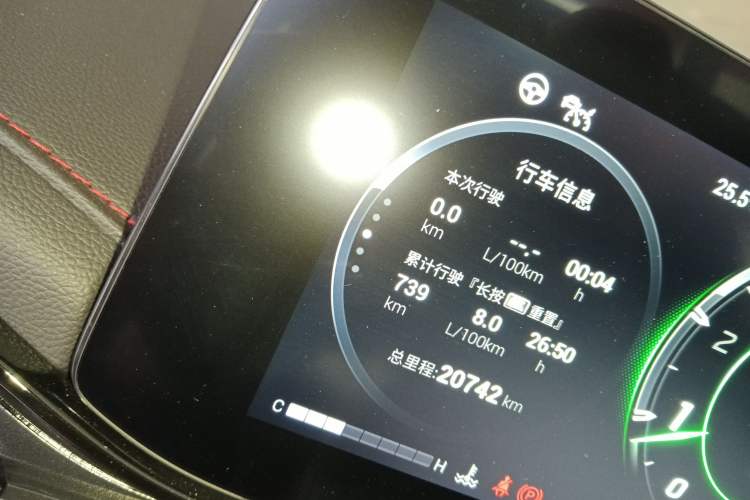 Used GAC Trumpchi EMPOW 2021 270T DCT J16 Version Odometer Close Up