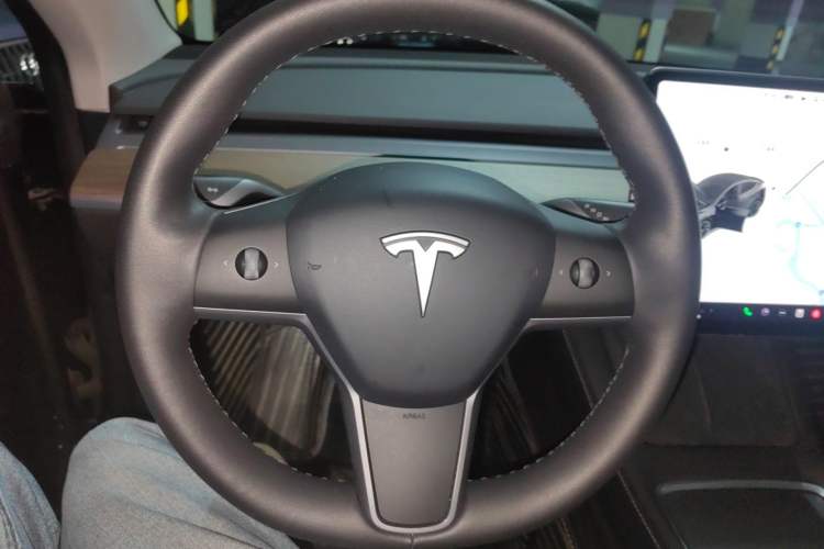 Used Tesla Model Y 2021 Standard Range Rear-Wheel Drive Version Steering Wheel