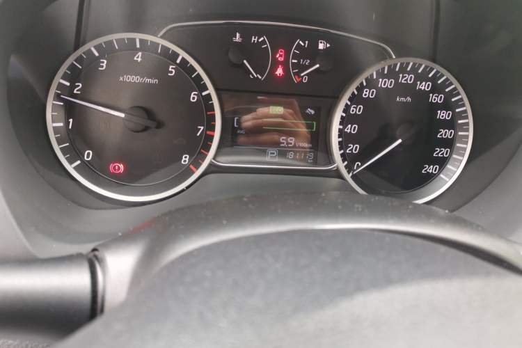 Used Nissan Sylphy 2016 1.6 XL CVT Luxury Edition Odometer Close Up