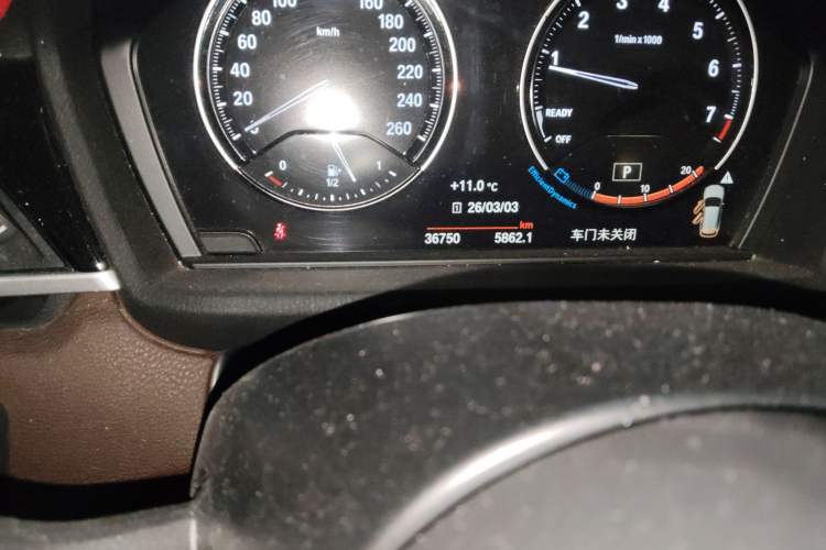 Used BMW X1 2021 sDrive25Li Leading Model Odometer Close Up