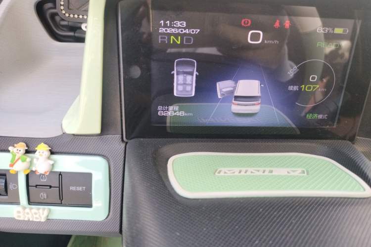 Used Wuling Hongguang MINIEV 2021 Macaron Premium Model – Lithium Iron Phosphate Odometer Close Up