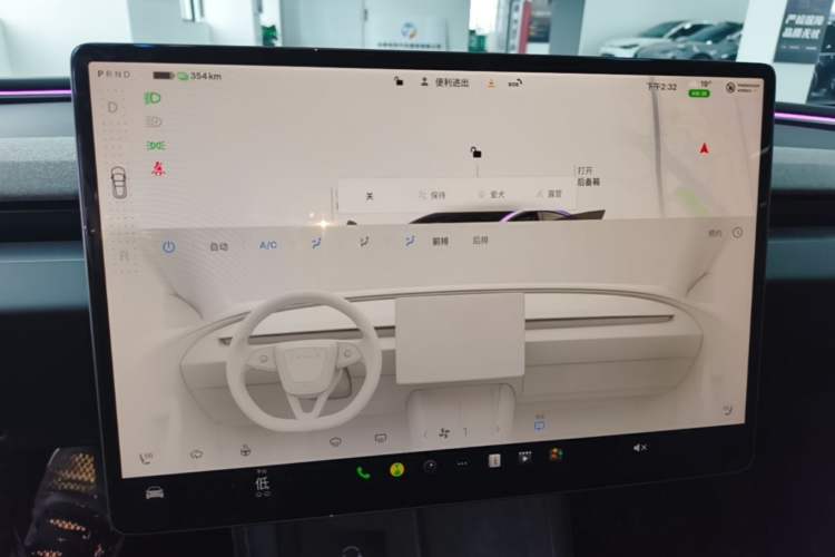 Used Tesla Model 3 2023 Rear-Wheel-Drive Version Audio And AC Panel