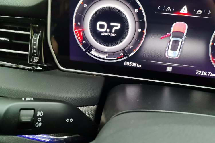 Used Hongqi HS5 2022 2.0T Smart Connect Flagship Edition Odometer Close Up