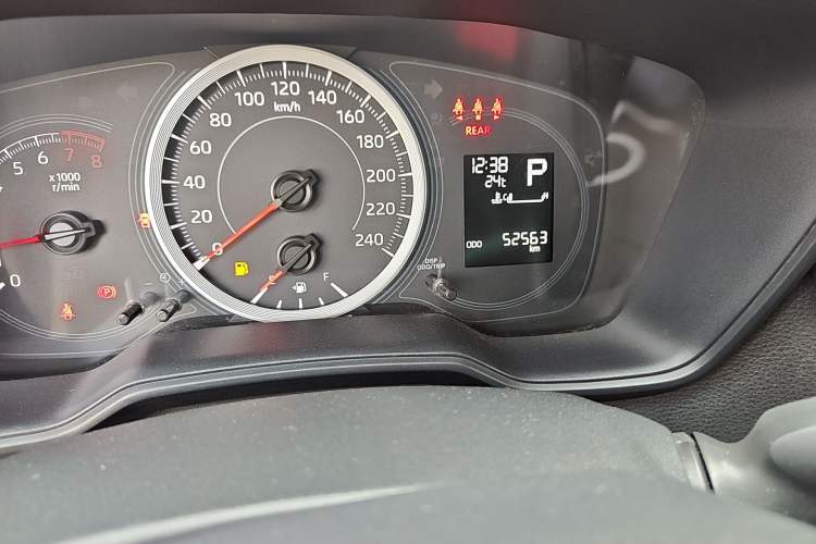 Used Toyota Levin 2021 TNGA 1.5L CVT Entry-Level Model Odometer Close Up