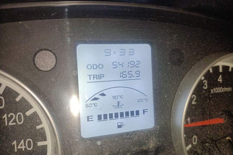 Used Jinbei Hiace X30 2021 1.5L Wealthy Van China VI Standard SWC15M Odometer Close Up