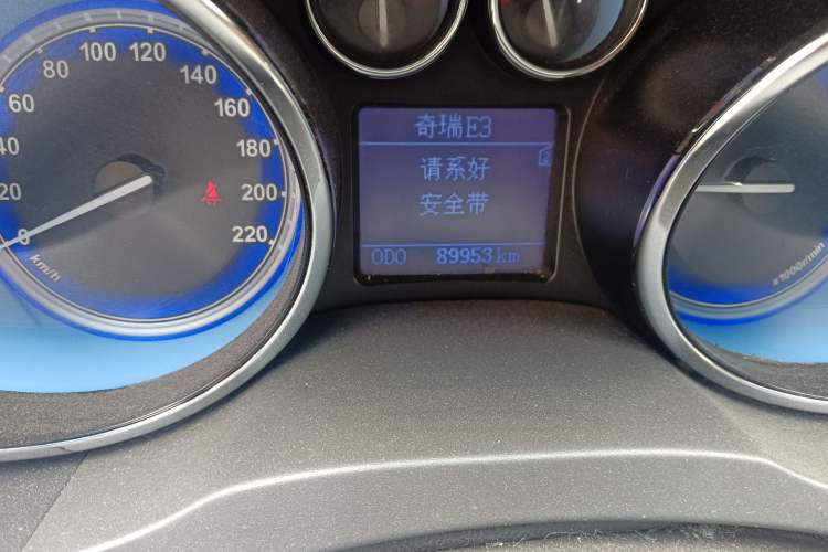 Used Chery E3 2013 1.5L Manual Luxury Model Odometer Close Up