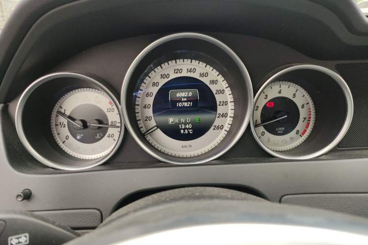 Used Mercedes-Benz C-Class 2013 C 180 Coupe Odometer Close Up