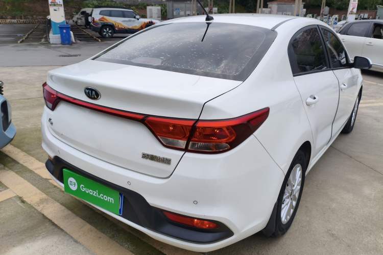 Used Kia K2 2017 Sedan 1.4L Manual Transmission GLS Rear Right 45 Deg