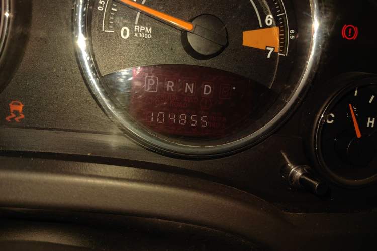 Used Jeep Compass 2014 Revised Version 2.4L Four-Wheel Drive Comfort Edition Odometer Close Up