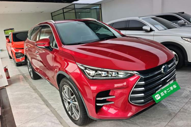 Used BYD Tang New Energy 2018 DM 2.0T All-Wheel Drive Smart Connectivity Luxury Model 7 Seats China V Emission Standard Front Right 45 Deg