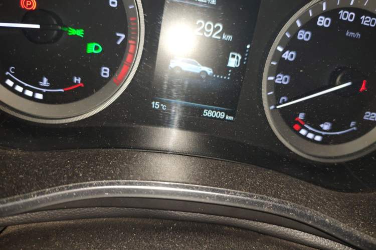 Used CHANGAN CS55 2017 1.5T Automatic Xuan Dong Model Odometer Close Up