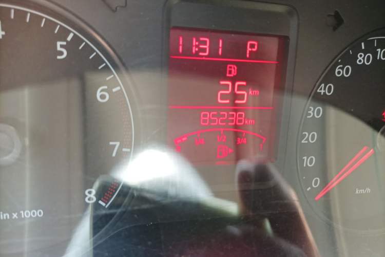 Used Volkswagen Polo 2012 1.6L Cross Polo Automatic Transmission Odometer Close Up