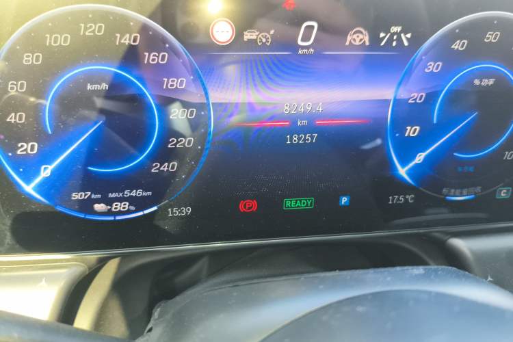 Used Mercedes-Benz EQE SUV 2023 500 4MATIC Special Edition Odometer Close Up