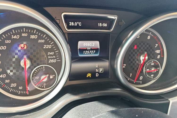 Used Mercedes-Benz GLE Coupe 2015 GLE 450 AMG 4MATIC Coupe SUV Odometer Close Up