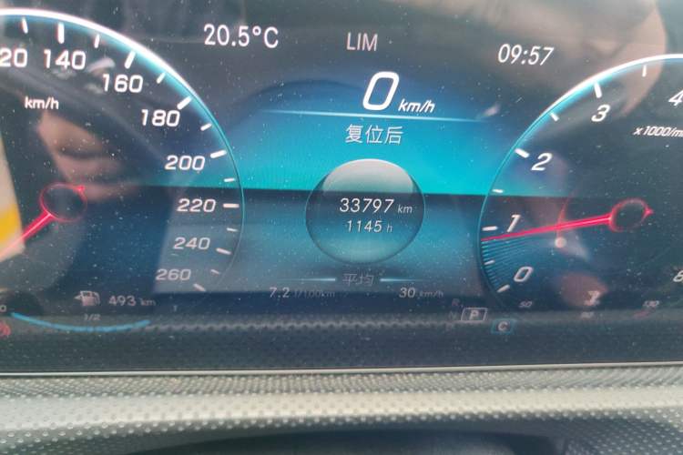 Used Mercedes-Benz A-Class 2019 A 200 L Odometer Close Up