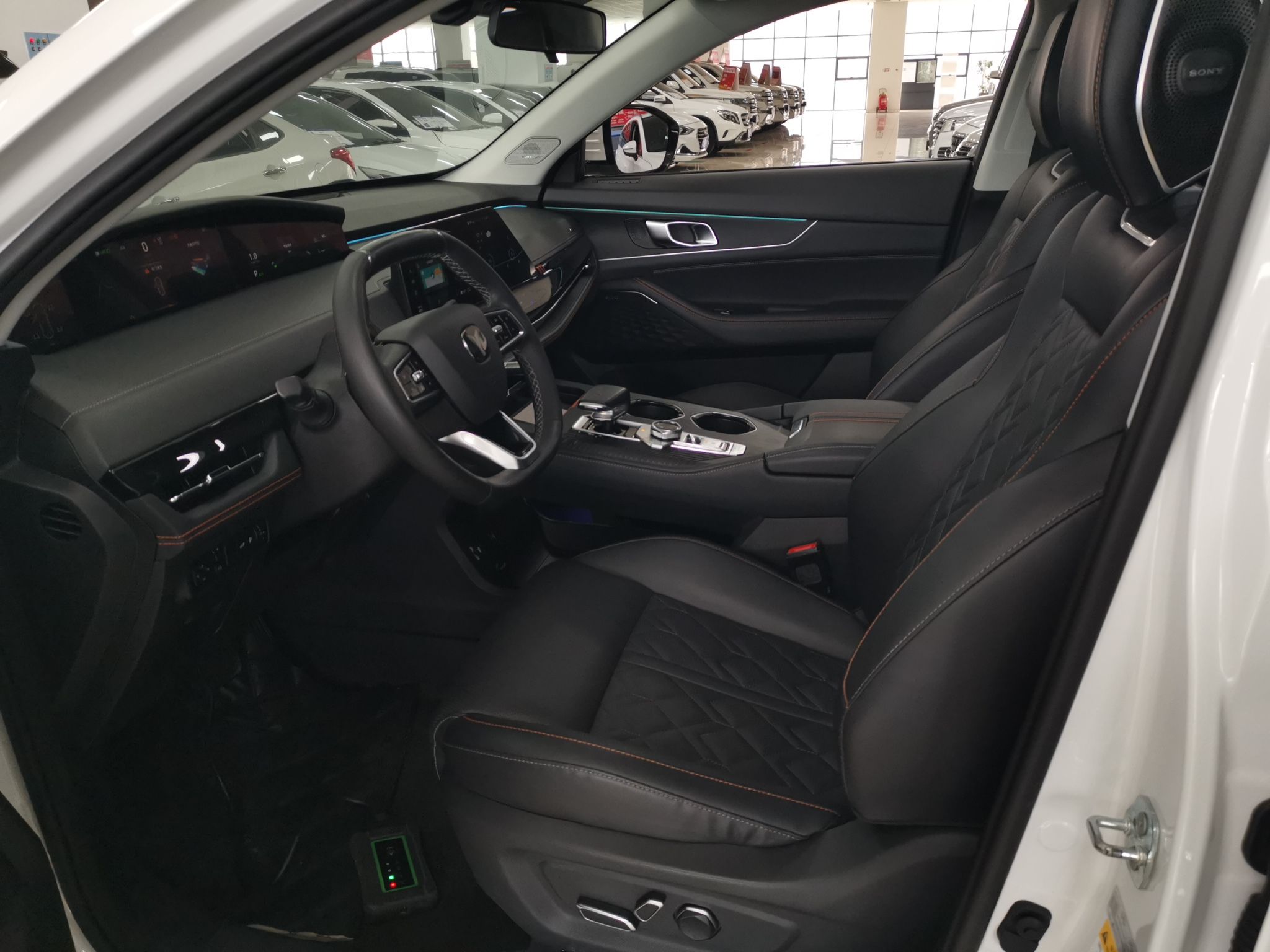 Переднее сиденье в автомобиле