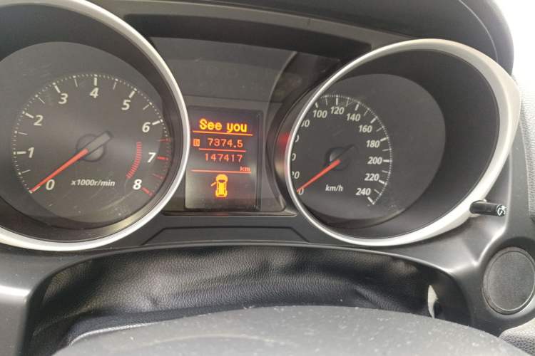 Used Mitsubishi ASX 2013 1.6L Manual Two-Wheel Drive Standard Edition Odometer Close Up