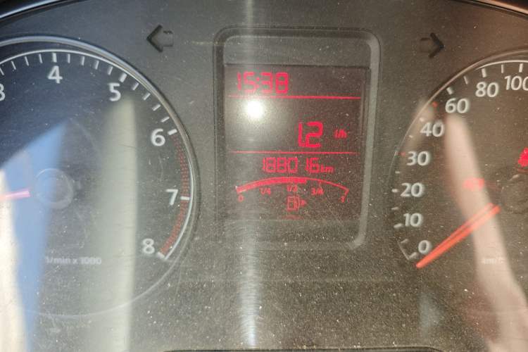 Used Volkswagen Polo 2013 1.4L Manual Comfort Edition Odometer Close Up