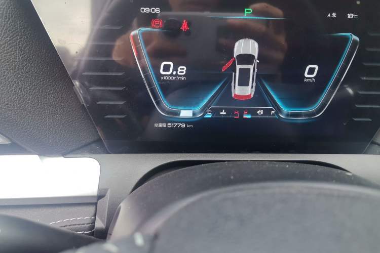 Used BYD Song Pro 2021 1.5T Automatic Luxury Model Odometer Close Up