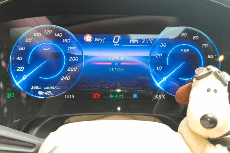 Used Mercedes-Benz EQS 2022 450+ Pioneer Edition Odometer Close Up