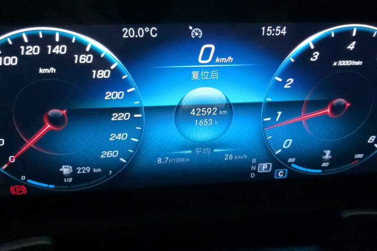 Used Mercedes-Benz GLB 2021 GLB 200 Dynamic Edition Odometer Close Up