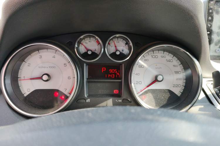 Used Peugeot 308 2012 1.6L Automatic YouShang Model Odometer Close Up