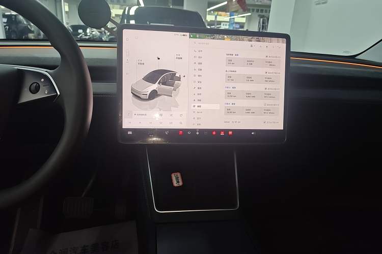 Used Tesla Model Y 2025 Long-Range All-Wheel Drive First Edition Audio And AC Panel