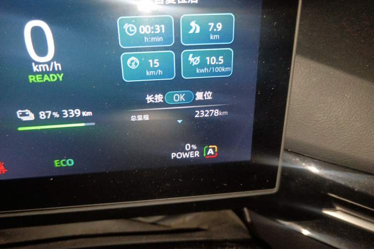 Used MG 4 EV 2023 415 km Range Sea-Faring Champion Edition Odometer Close Up