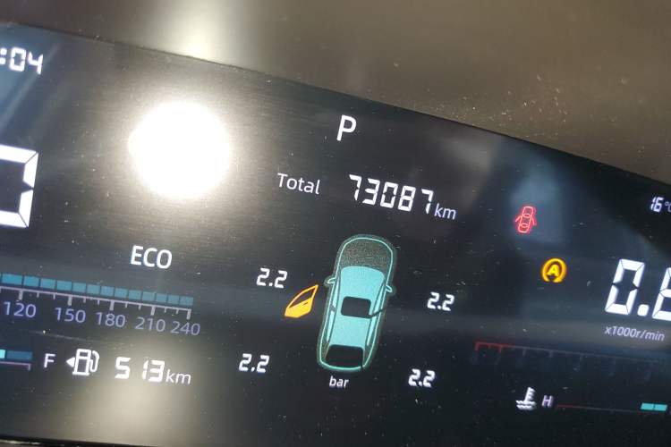 Used CHANGAN CS55PLUS 2022 2nd Generation 1.5T DCT Luxury Version Odometer Close Up