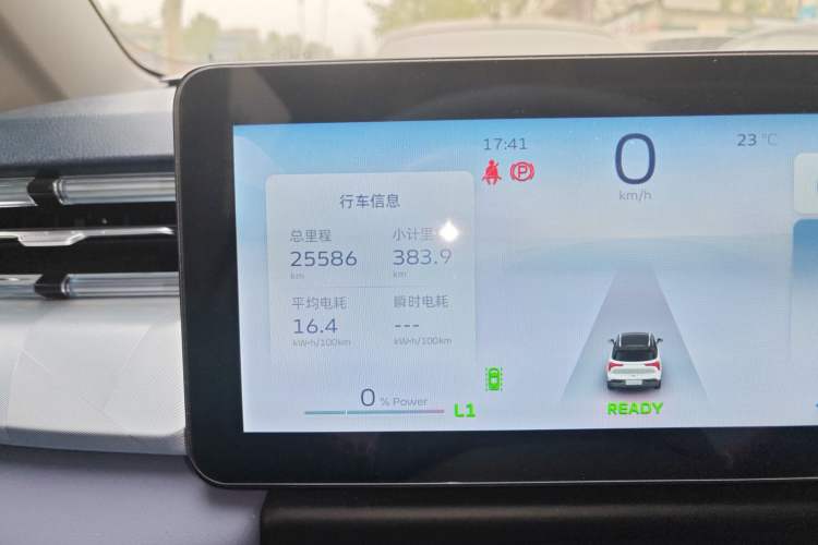 Used Geometry E Firefly 2022 401KM Lightning Tiger 4-Seater Odometer Close Up