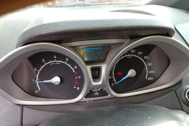 Used Ford EcoSport 2013 1.5L Automatic Prestige Model Odometer Close Up