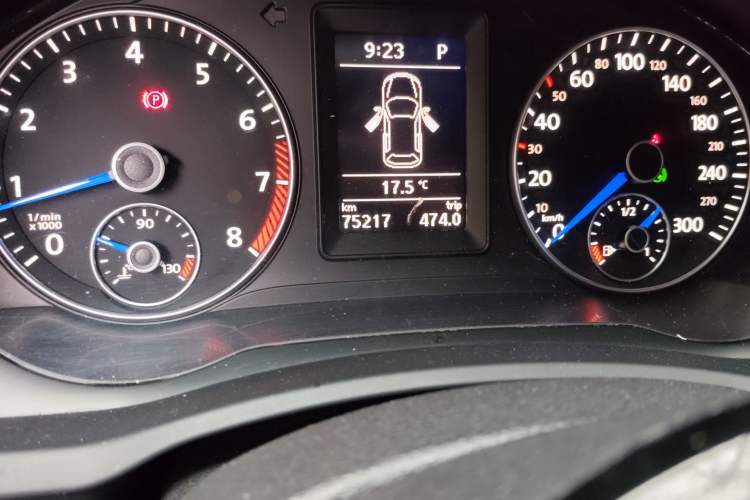 Used Volkswagen Scirocco 2011 R 2.0TSI Odometer Close Up