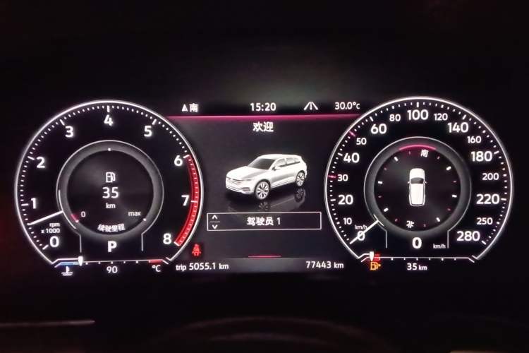 Used Volkswagen Touareg 2021 3.0 TSI Prestige Edition Classic Sport Package Instrument Cluster