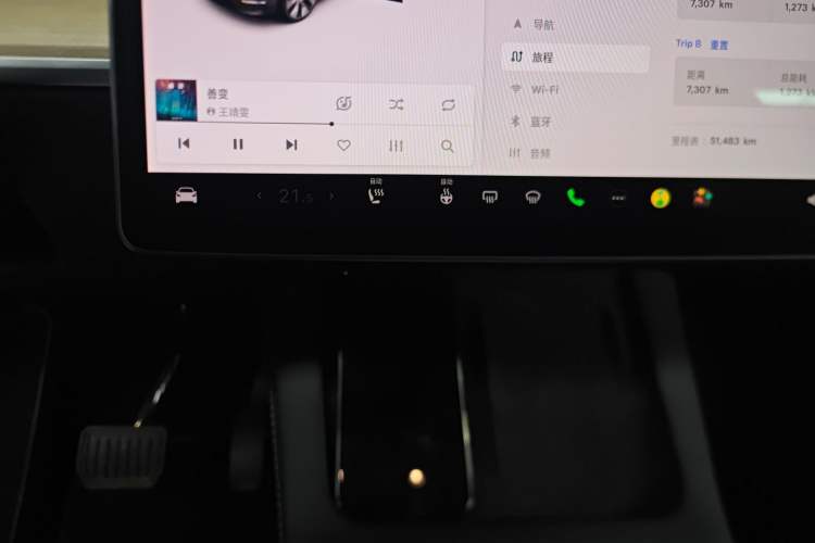 Used Tesla Model Y 2021 Standard Range Rear-Wheel Drive Version Audio And AC Panel