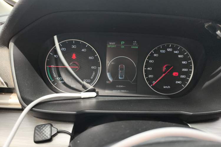 Used BYD Qin New Energy 2021 Travel Edition Odometer Close Up