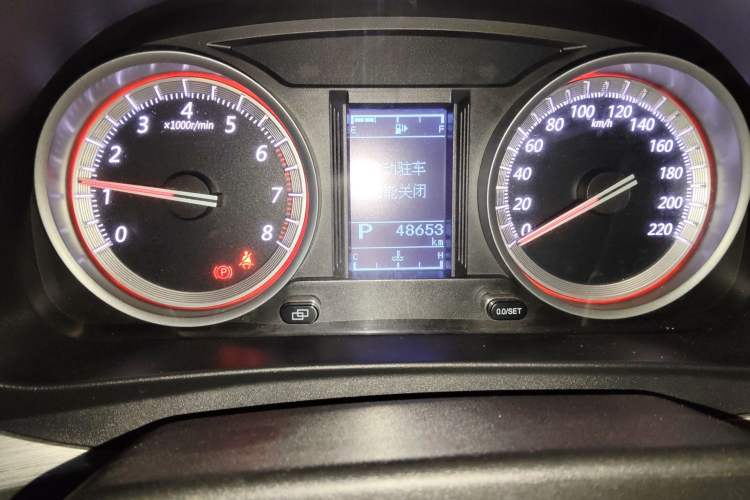 Used FORTHING Joyear X5 2017 Jingxiang Series 1.5T CVT Luxury Model Odometer Close Up