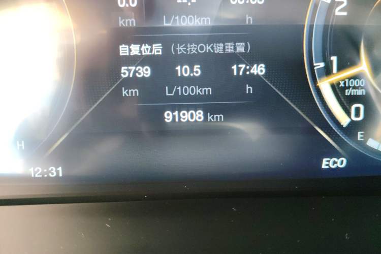Used GAC Trumpchi M8 2021 Lingxiu Series 390T Ultimate Edition Odometer Close Up