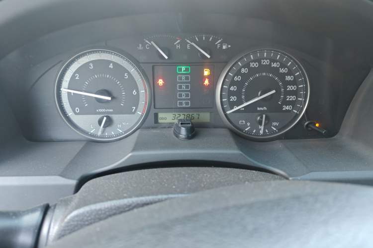 Used Toyota Land Cruiser  Odometer Close Up