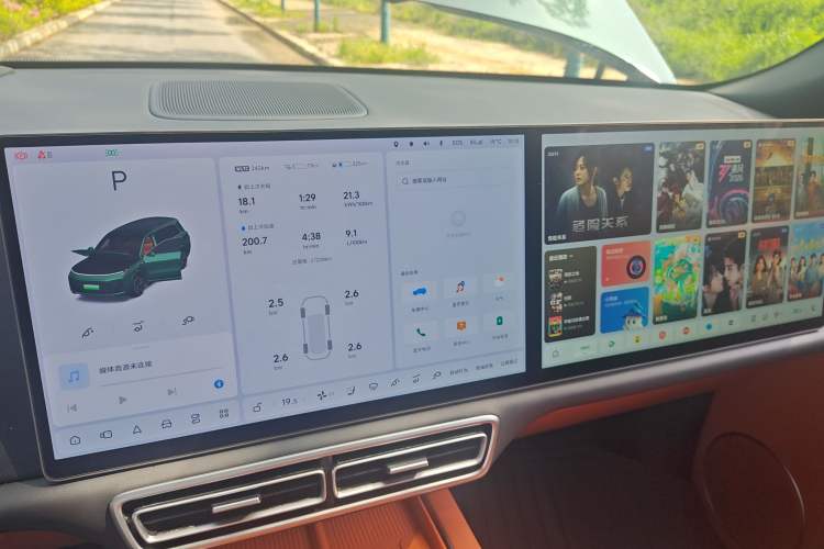 Used Li Auto L9 2024 Ultra Model Audio And AC Panel