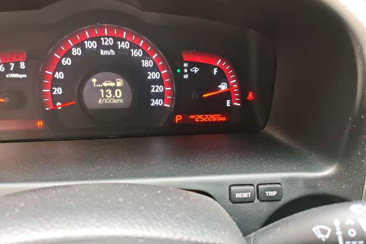 Used Kia Borrego 2013 3.8L Luxury Edition China V standard Odometer Close Up