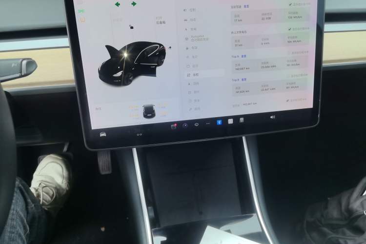 Used Tesla Model 3 2020 Standard Range Rear-Wheel Drive Upgraded Version Audio And AC Panel