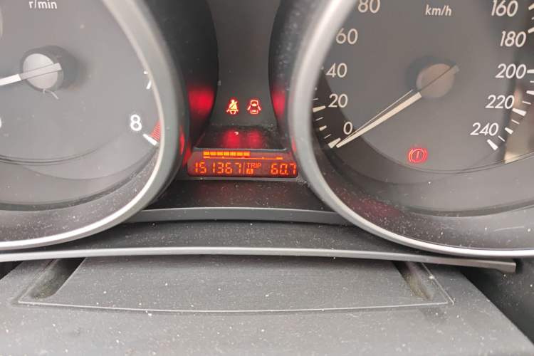 Used Mazda 3 2011 Sedan 1.6L Manual Comfort Model Odometer Close Up