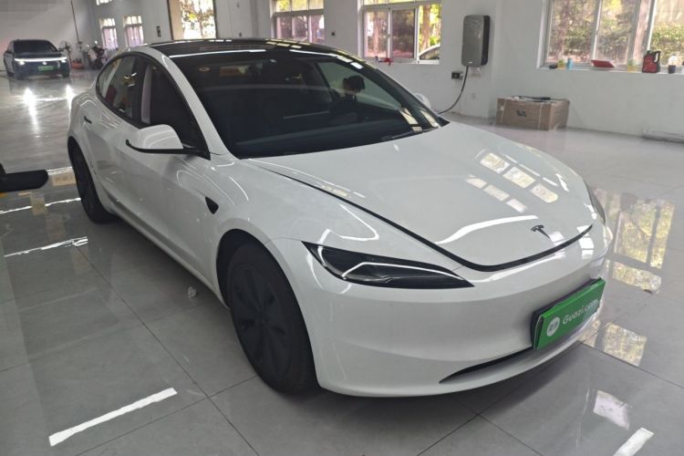 Used Tesla Model 3 2025 Model Revised Long-Range Rear-Wheel-Drive Version Front Right 45 Deg