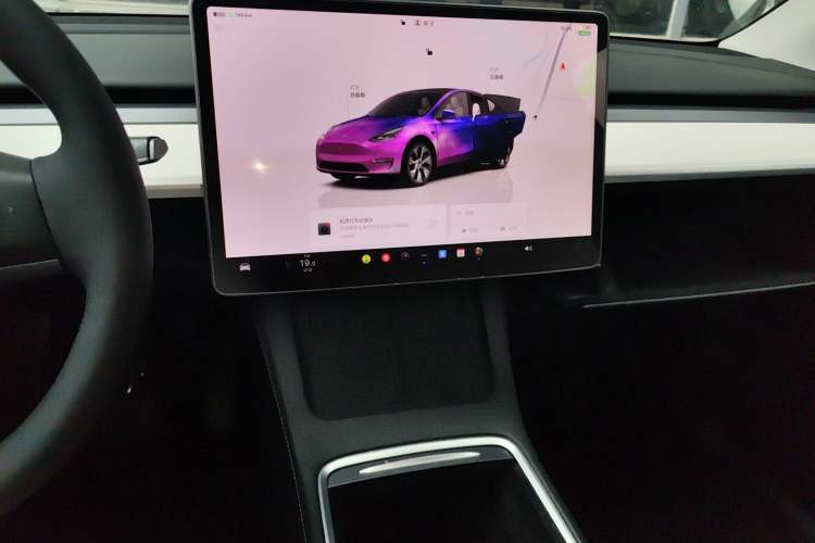 Used Tesla Model Y 2022 Revised Version Long-Range All-Wheel Drive Audio And AC Panel