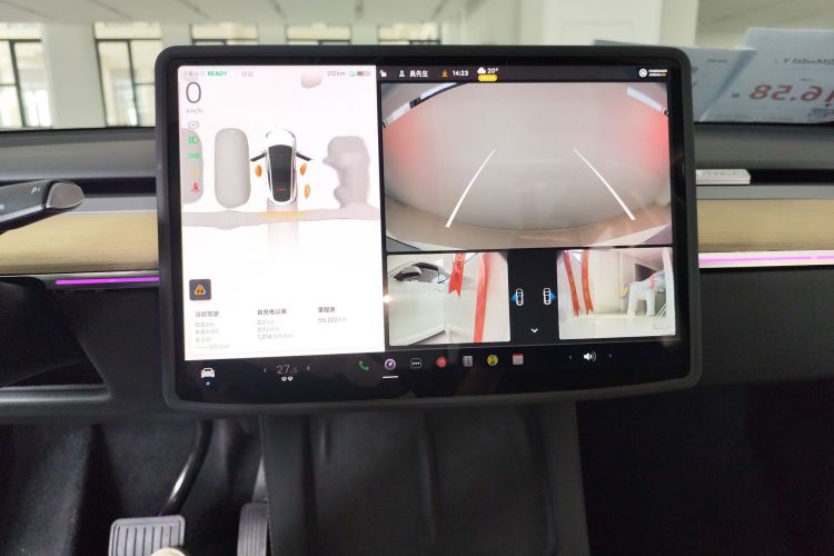 Used Tesla Model Y 2022 Revised Version Rear-Wheel Drive Audio And AC Panel